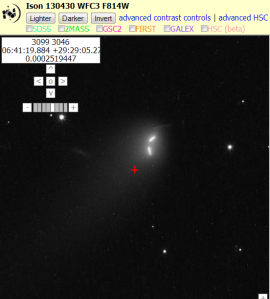 El Cometa ISON no es un Cometa  F814w