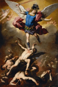 Luca Giordano "El arcángel san Miguel y los ángeles caídos"